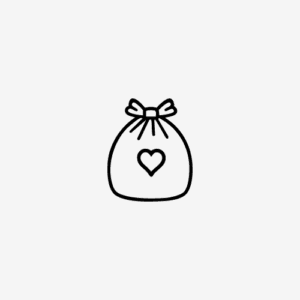 Love bag icon