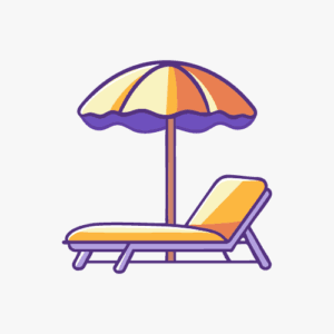 Summer chair icon