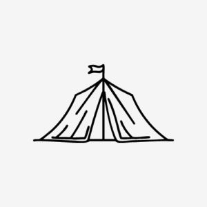 Camping tent icon