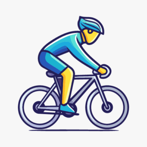 Riding bicycle icon