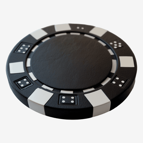 Black Poker Chip