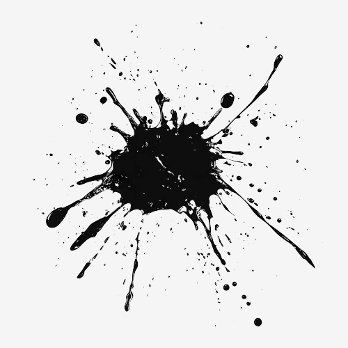Black grunge splash