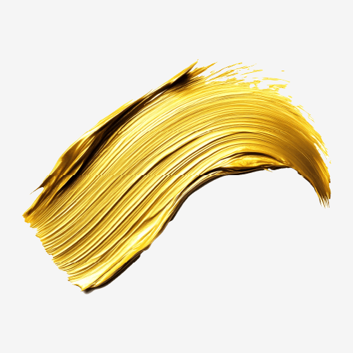 Golden acrylic brush