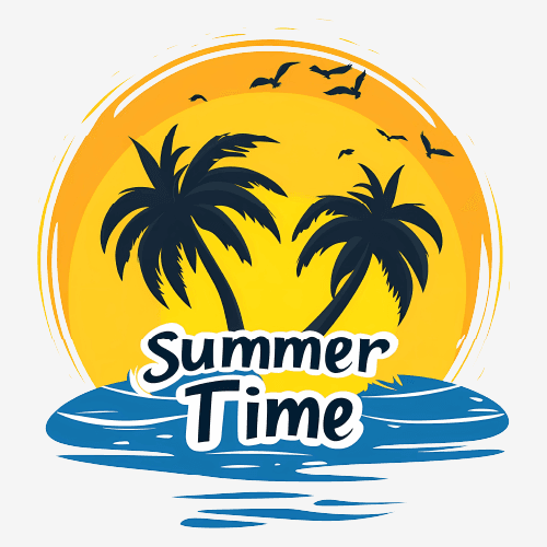 Cool Summer Time illustration